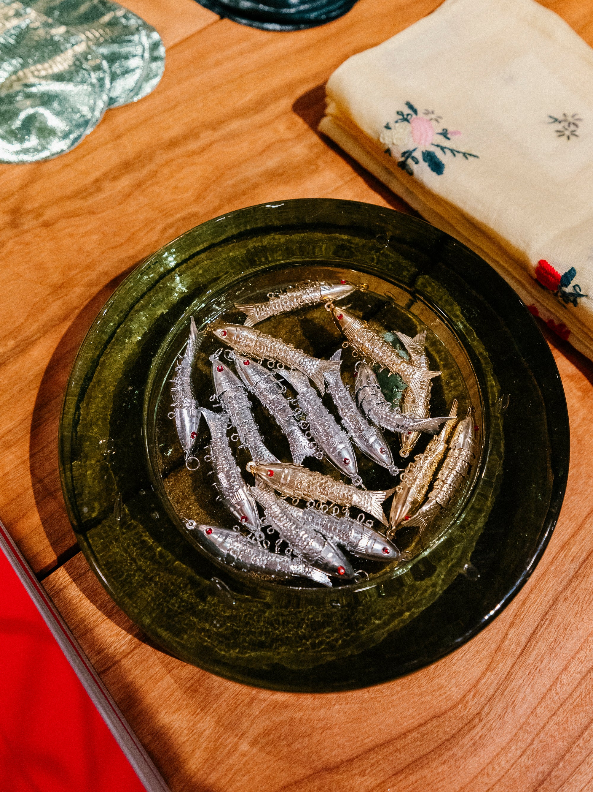 Vintage Articulated Fish Charm | Two Tones