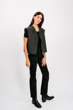 Vintage Quilted Vest | Ocean Blue