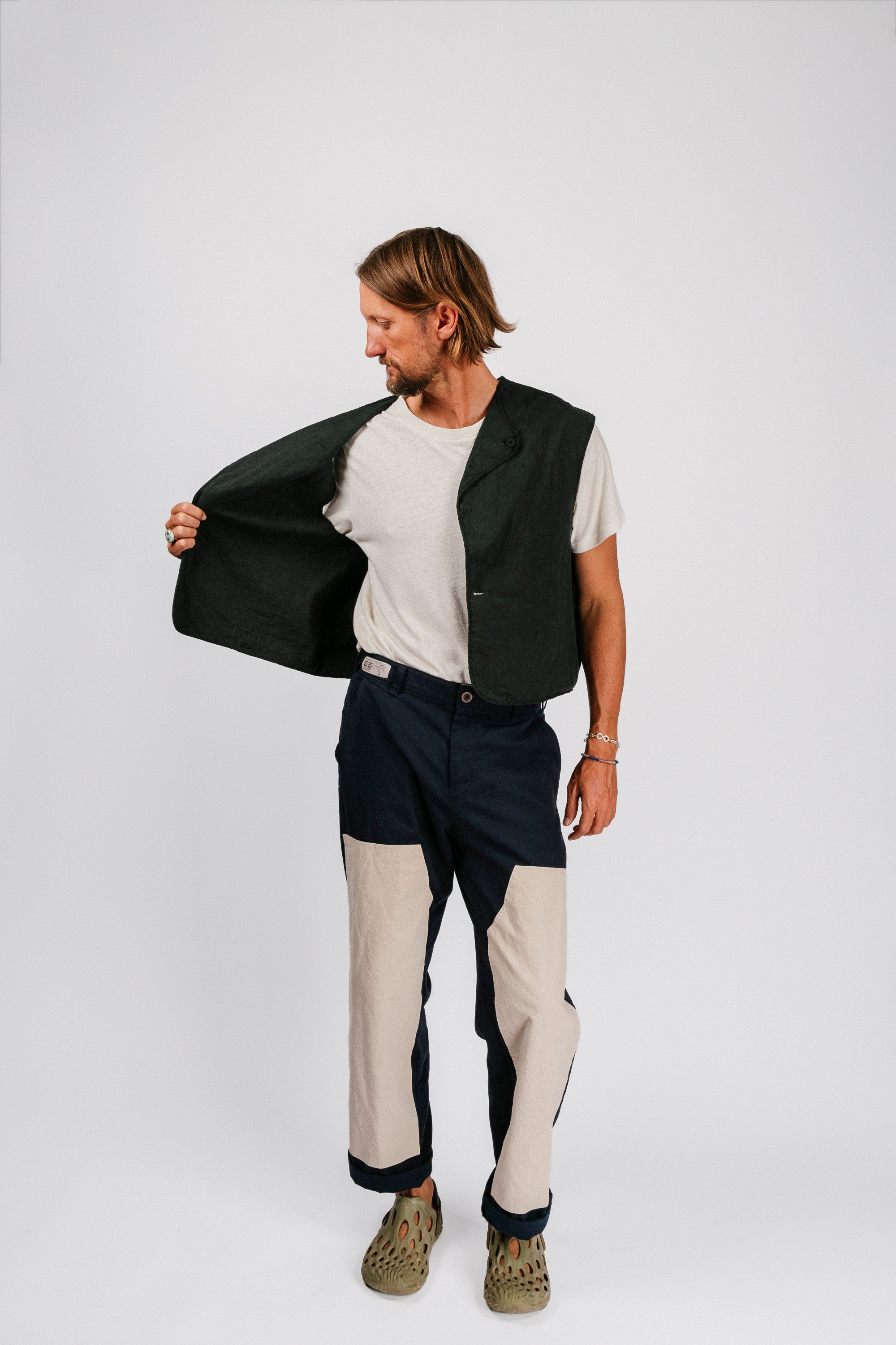 Vintage Quilted Vest | Ocean Blue