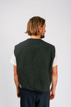 Vintage Quilted Vest | Ocean Blue