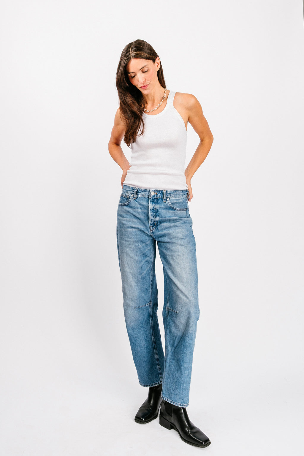 Vintage Siena Tank | White