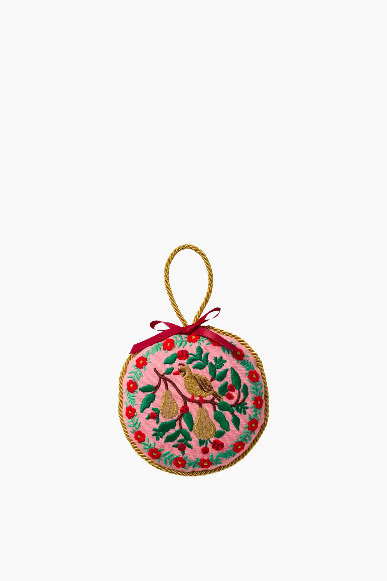 Christmastide Embroidered Ornament Set
