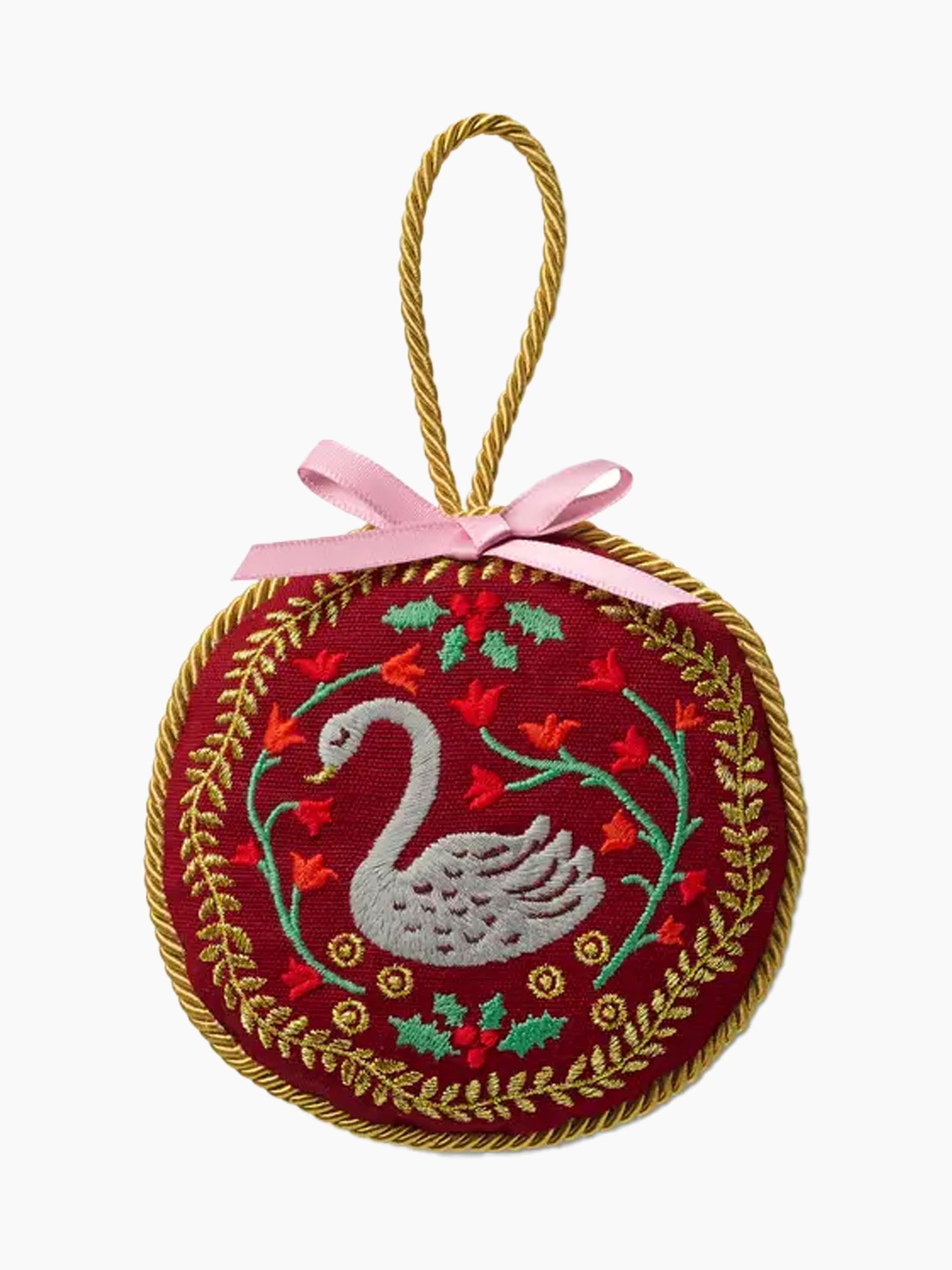 Christmastide Embroidered Ornament Set