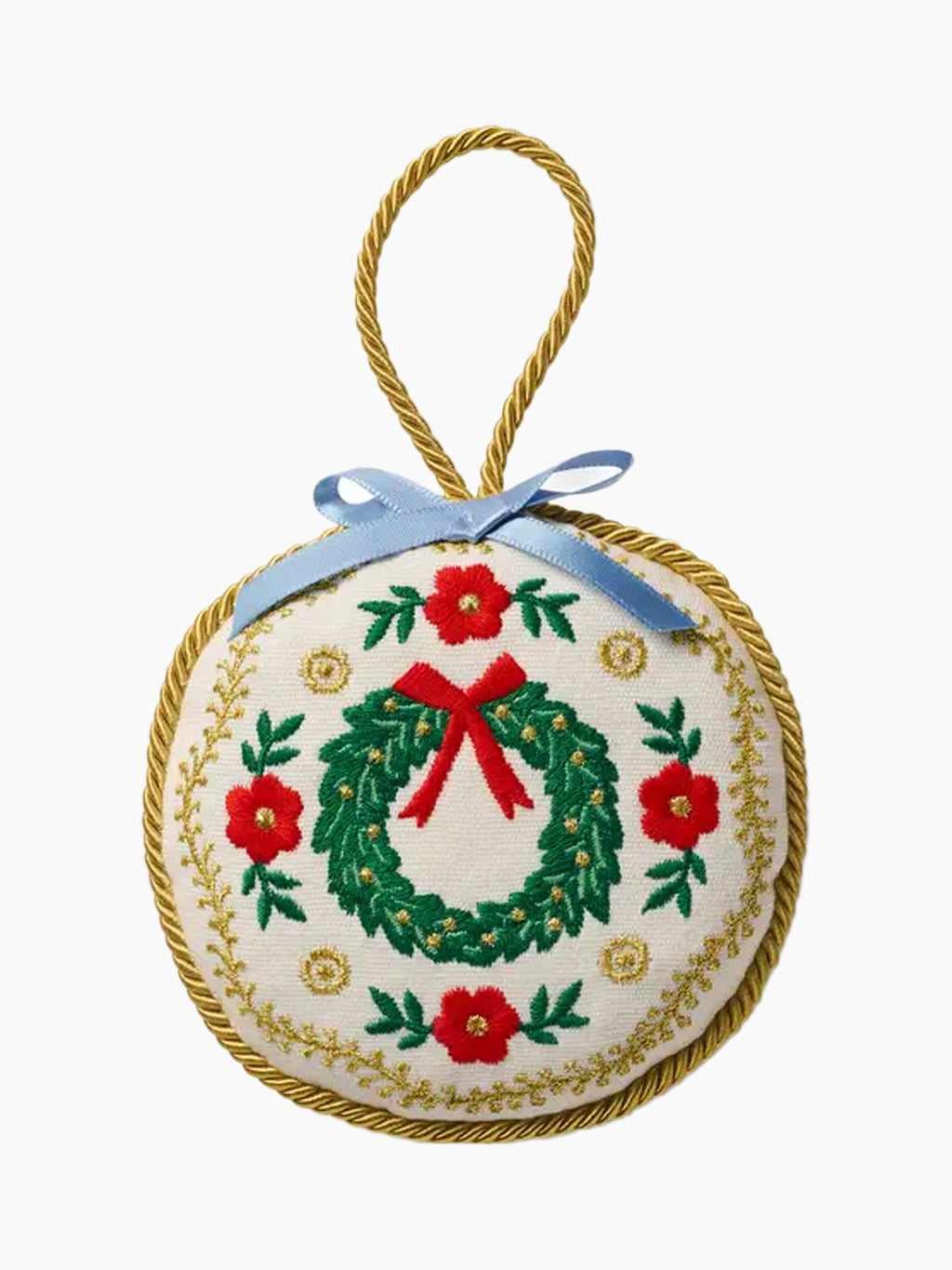 Christmastide Embroidered Ornament Set