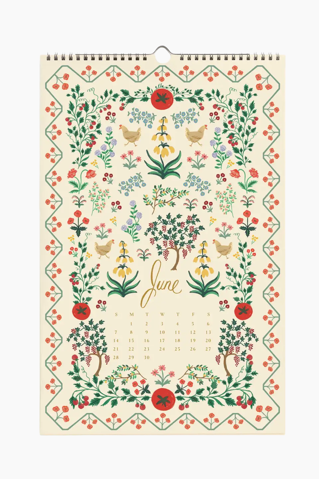 2026 Flora Wall Calendar