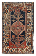 Antique Kurdish Low Pile Rug