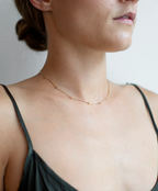 14K Bone Chain Necklace | 16"