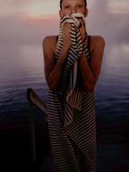 Organic Cotton Striped Towels & Bath Mat | Kodiak