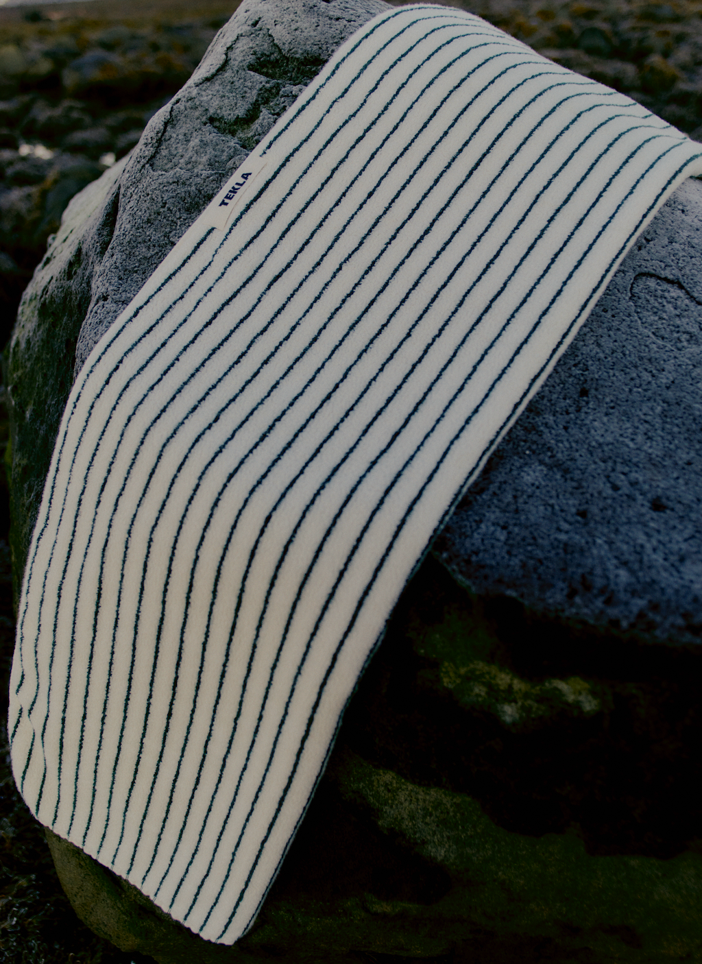 Organic Cotton Striped Towels & Bath Mat | Sailor