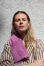 Organic Cotton Towels & Bath Mat | Magenta