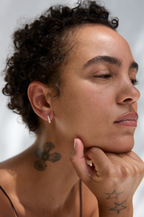 Baroque Pearl Crescent Hoops