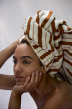 Organic Cotton Lake House Stripe Towels | Fuyu & Chalk