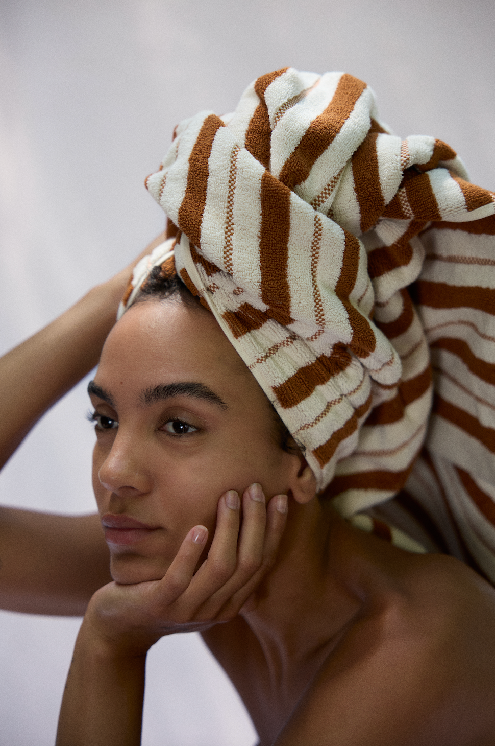 Organic Cotton Lake House Stripe Towels | Fuyu & Chalk