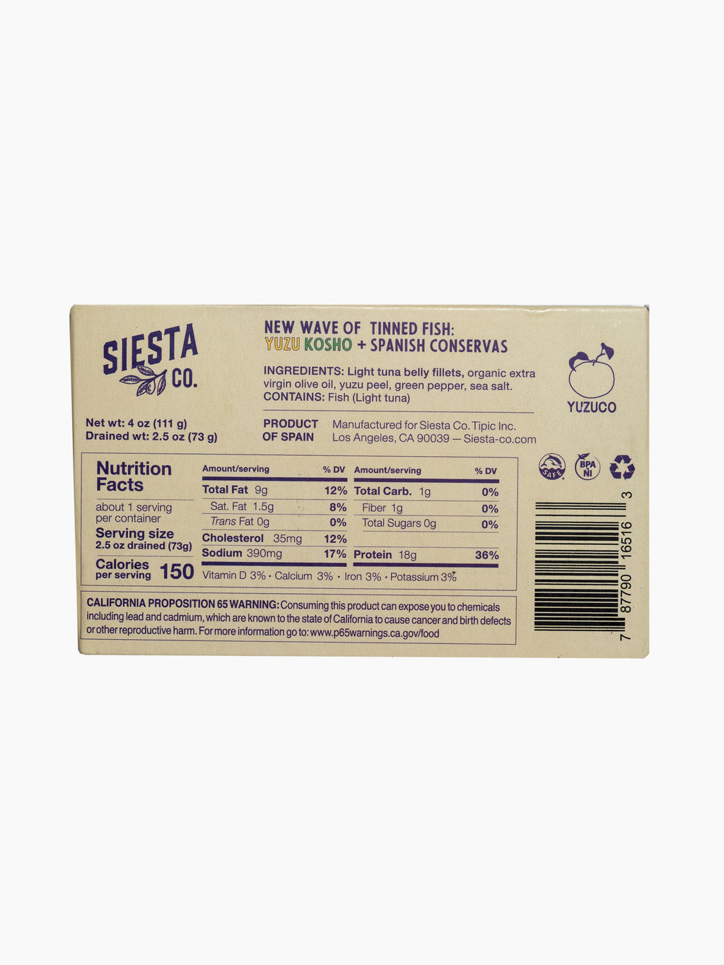 Tuna Belly in Yuzu Kosho