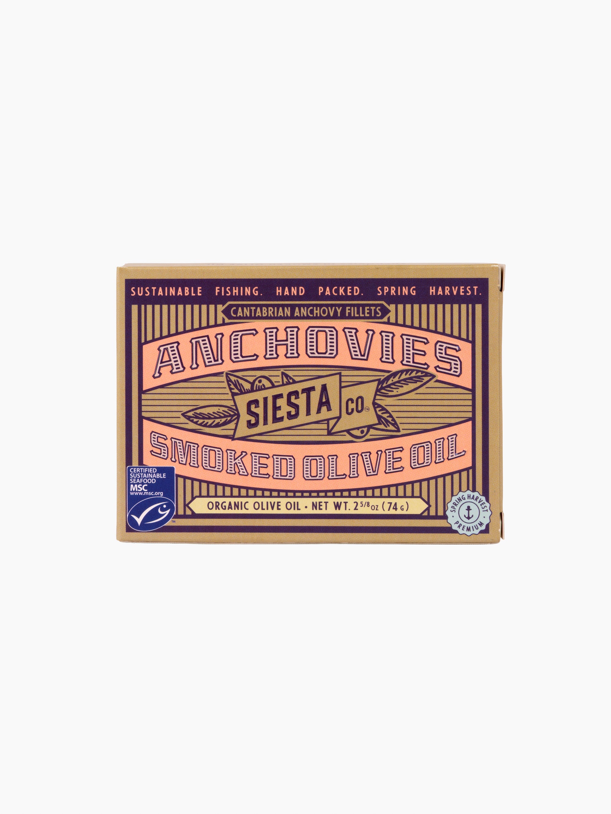 Cantabrian Anchovies in Smoked Organic Extra Virgin Olive Oil