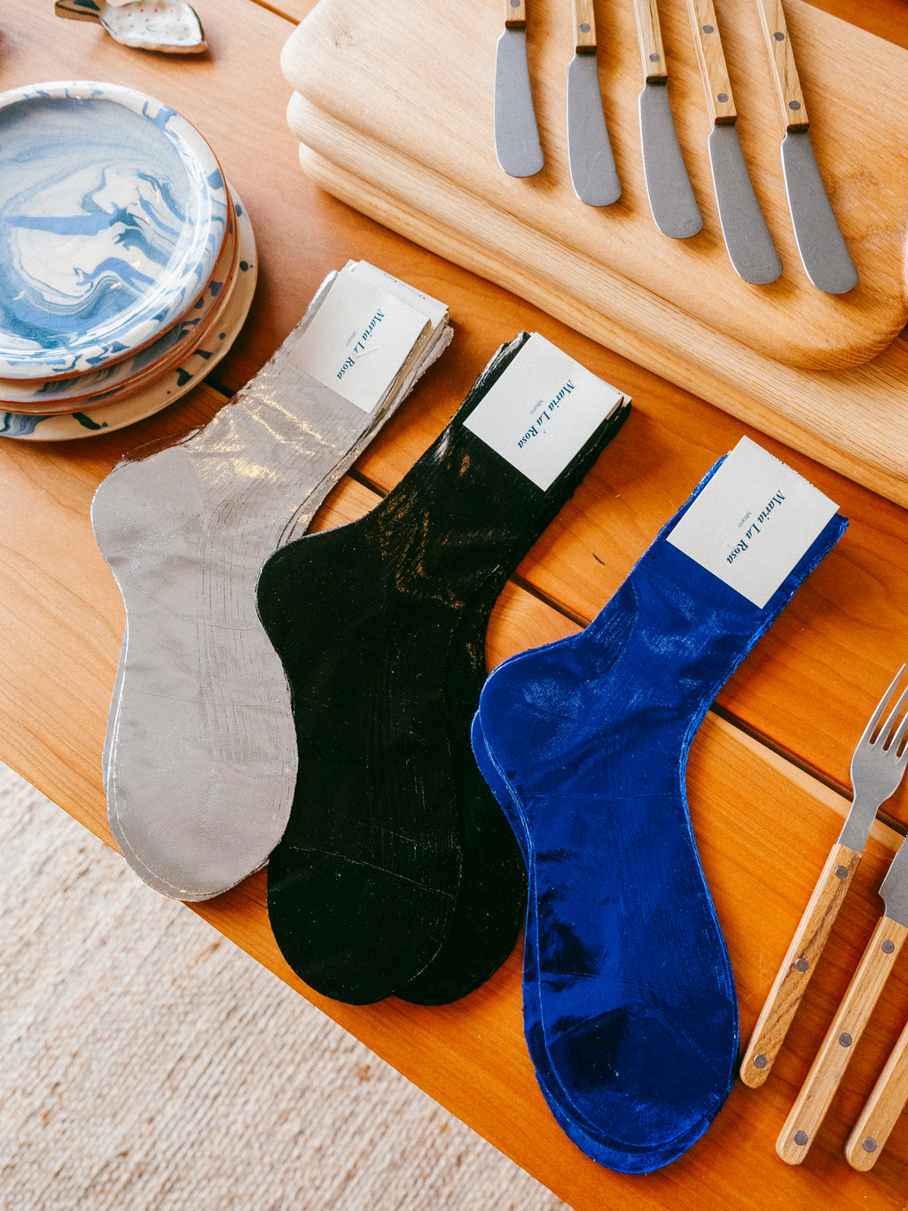 Silk Laminated Socks