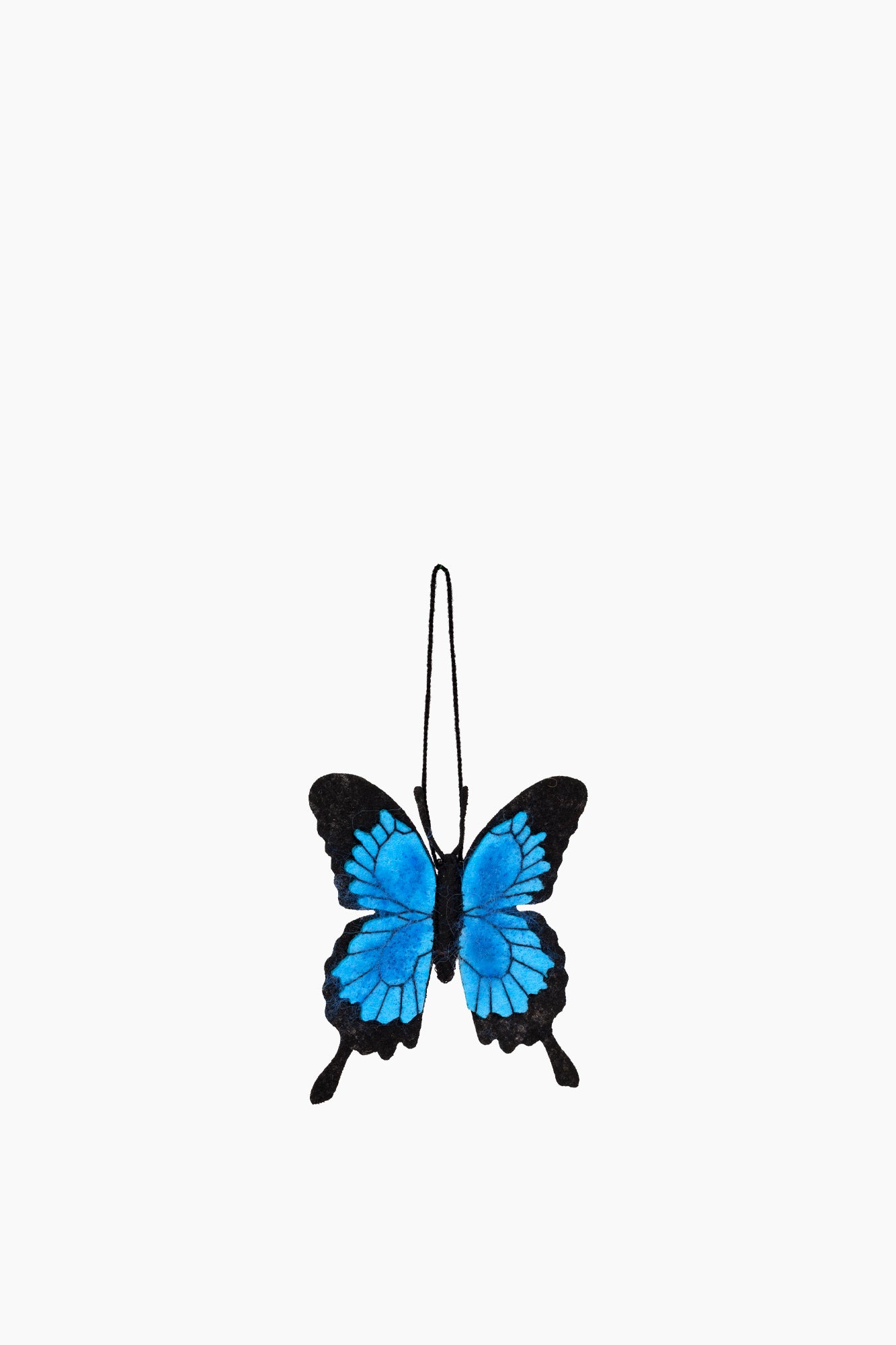 Felt Blue Butterfly Ornament