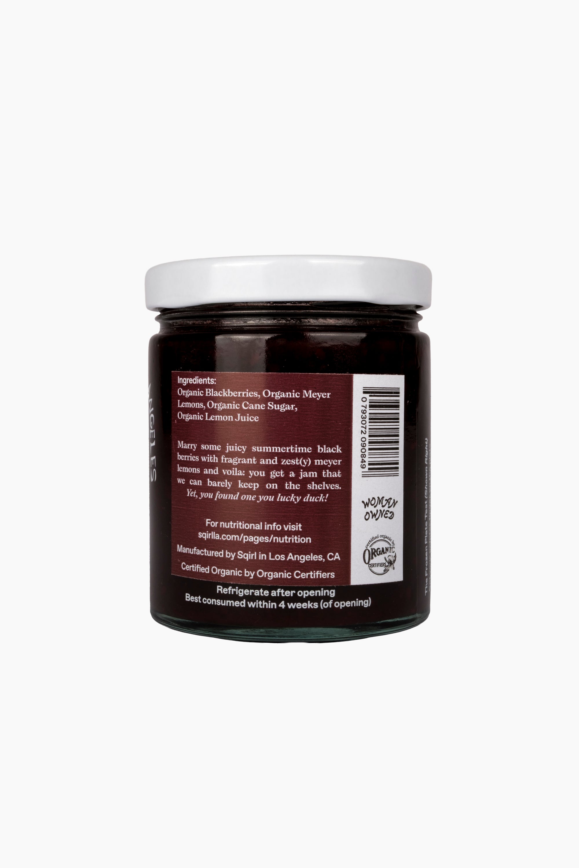 Certified Organic Blackberry & Meyer Lemon Fruit Spread