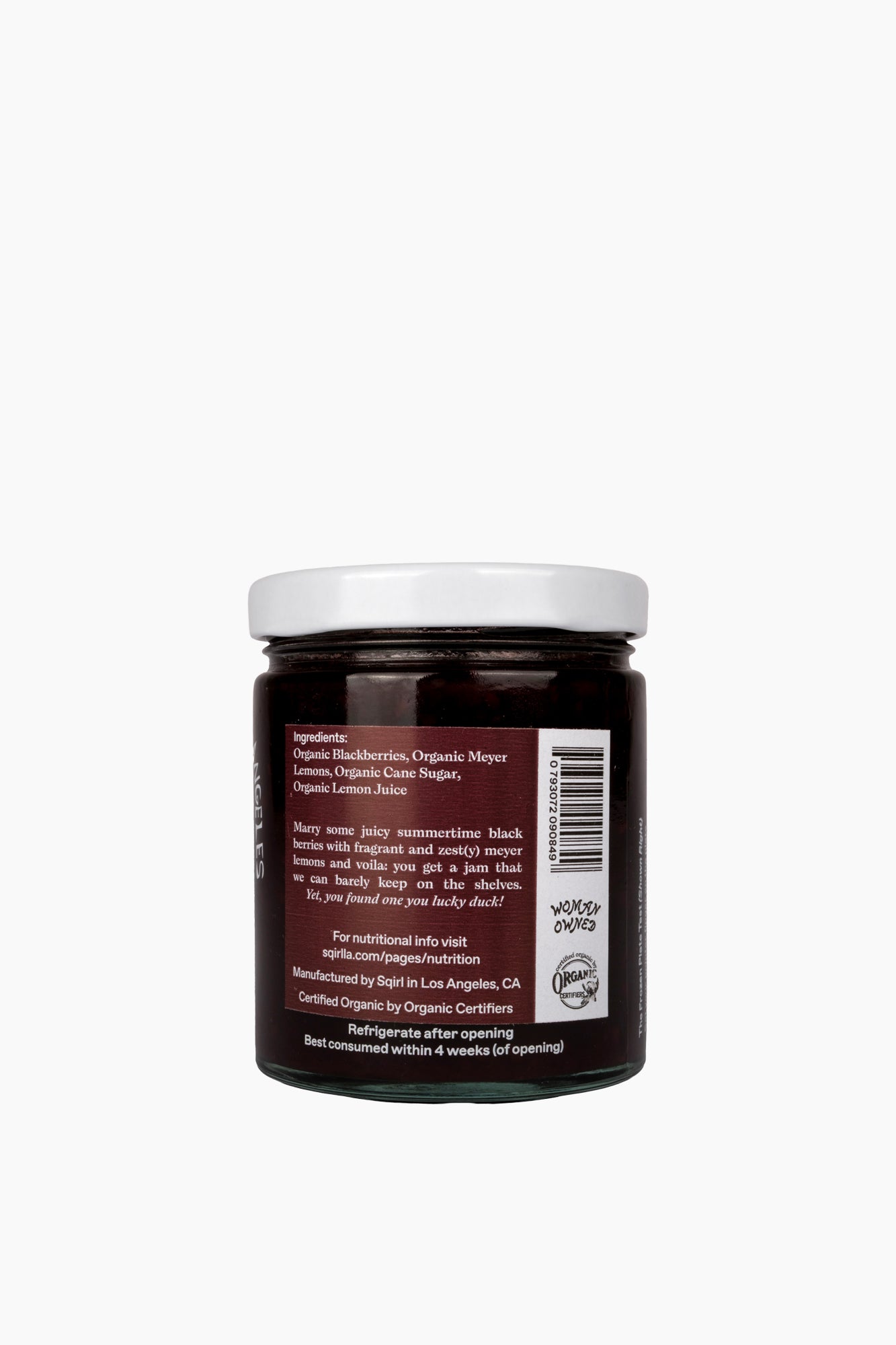 Certified Organic Blackberry & Meyer Lemon Fruit Spread