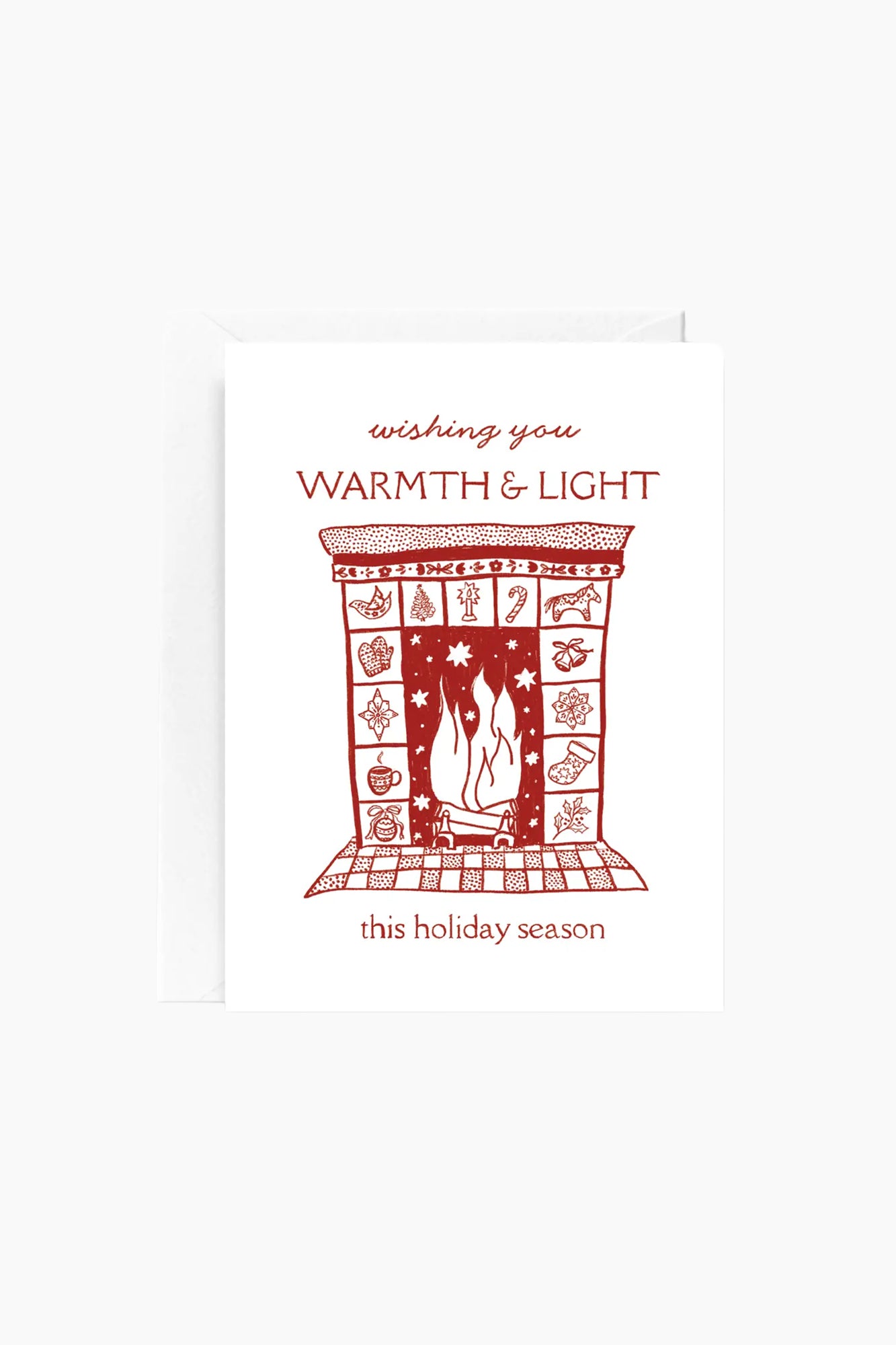 Holiday Hearth Card