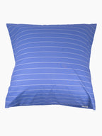 Organic Cotton Percale Bedding | Clear Blue Stripes