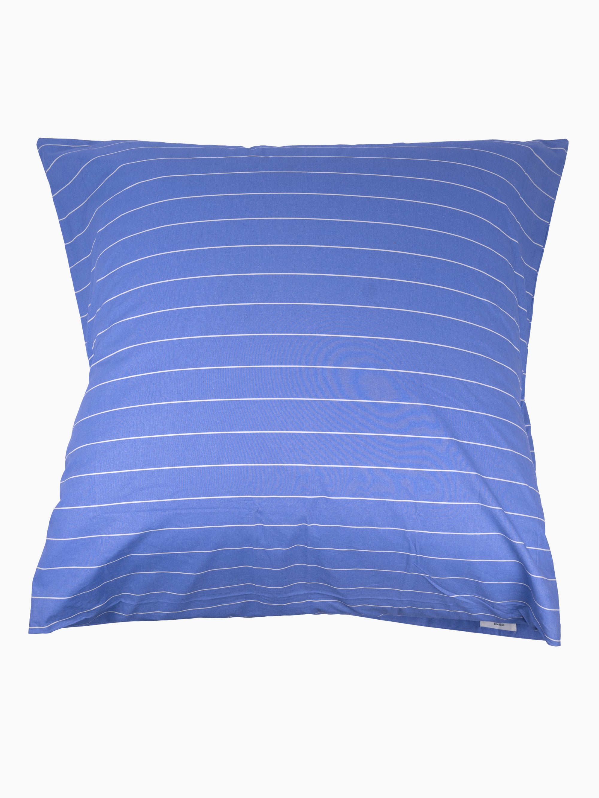 Organic Cotton Percale Bedding | Clear Blue Stripes