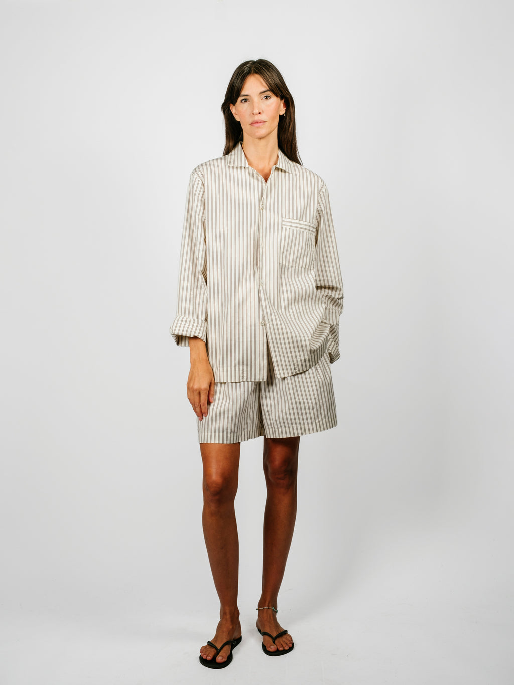 Organic Poplin Striped Sleepwear Short | Hopper