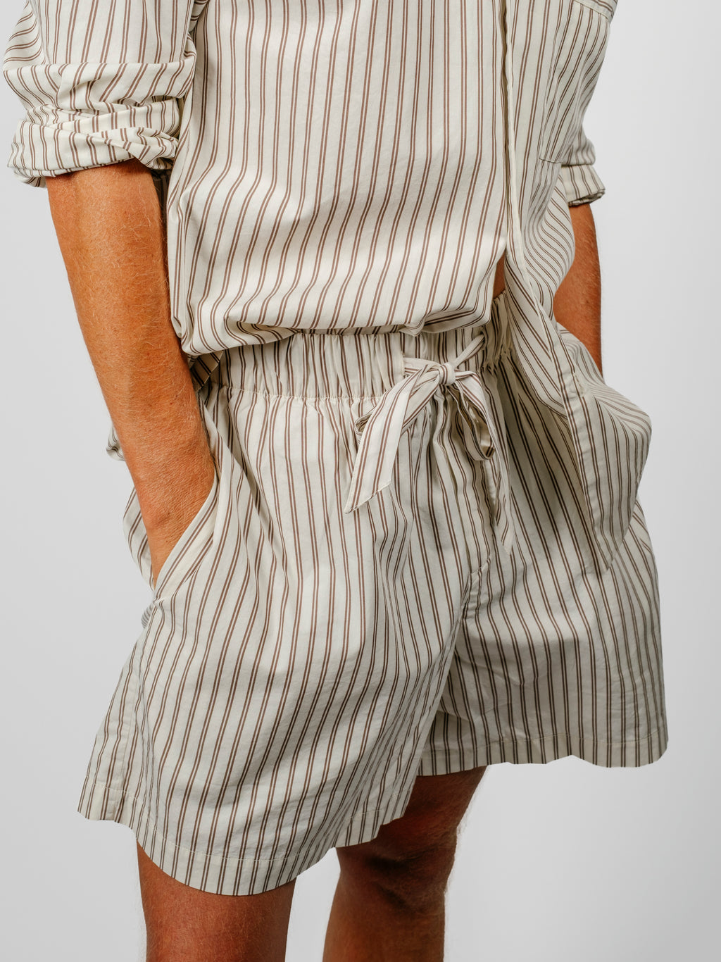 Organic Poplin Striped Sleepwear Short | Hopper