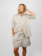 Organic Poplin Striped Sleepwear Short | Hopper