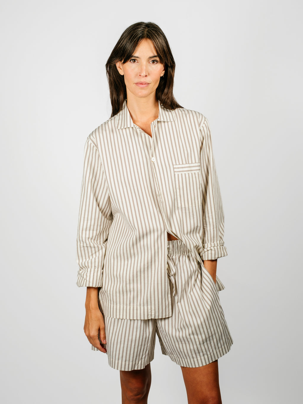 Organic Poplin Striped Sleepwear Short | Hopper