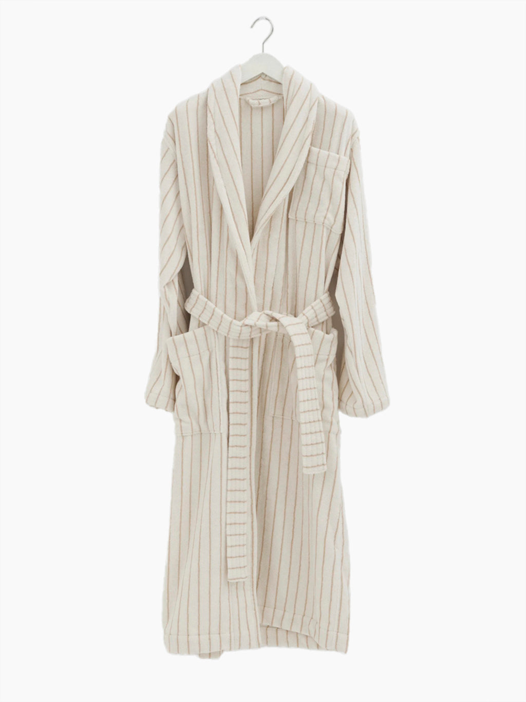 Organic Cotton Striped Bathrobe | Sienna