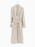 Organic Cotton Striped Bathrobe | Sienna