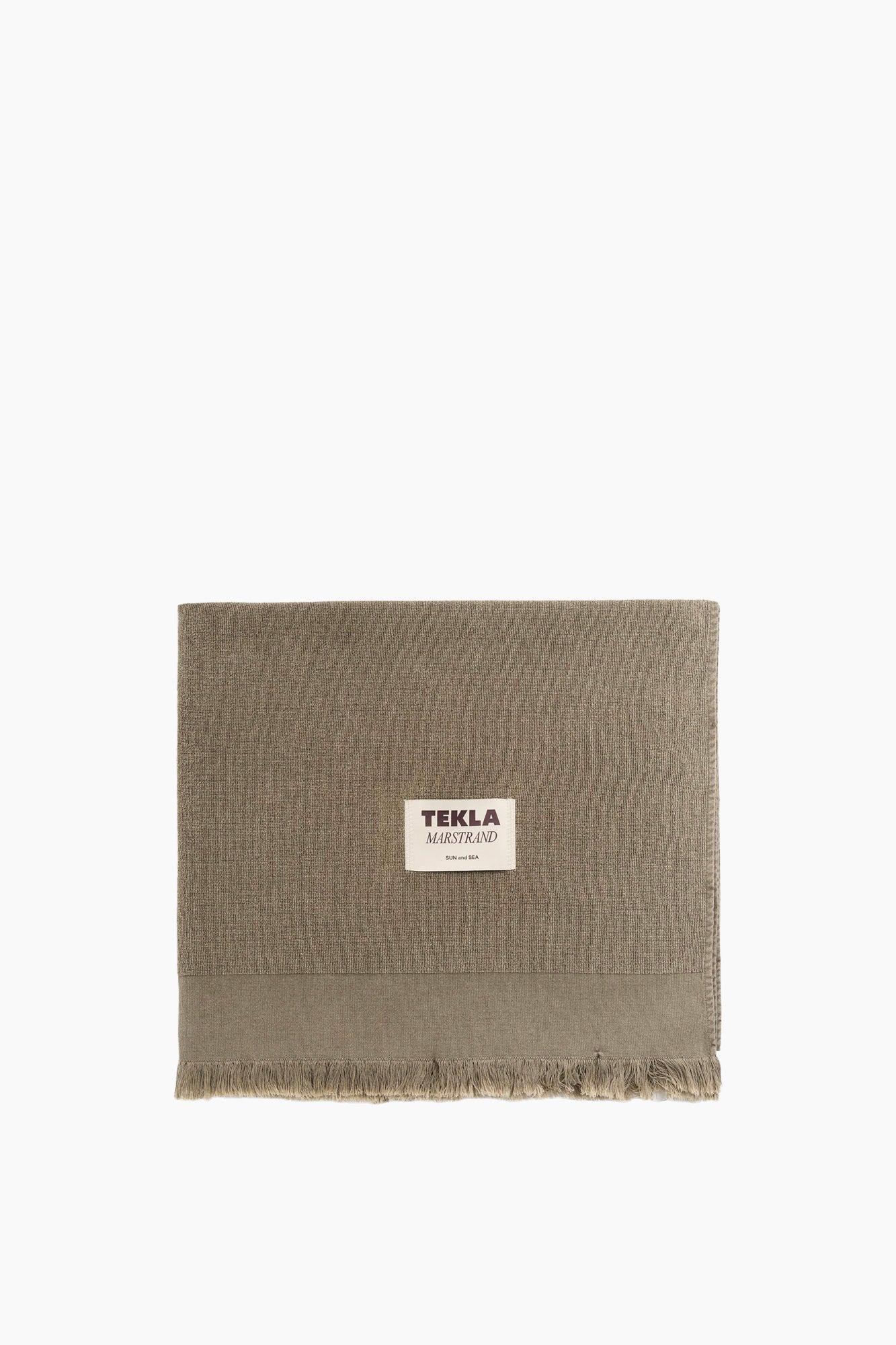 Organic Cotton Terry Beach Towel | Sun Bleached Taupe