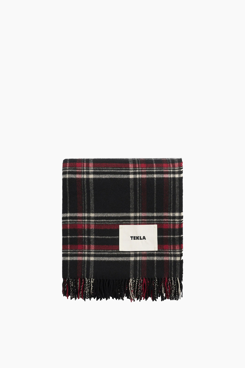 Fringed Plaid Lambswool Blankets