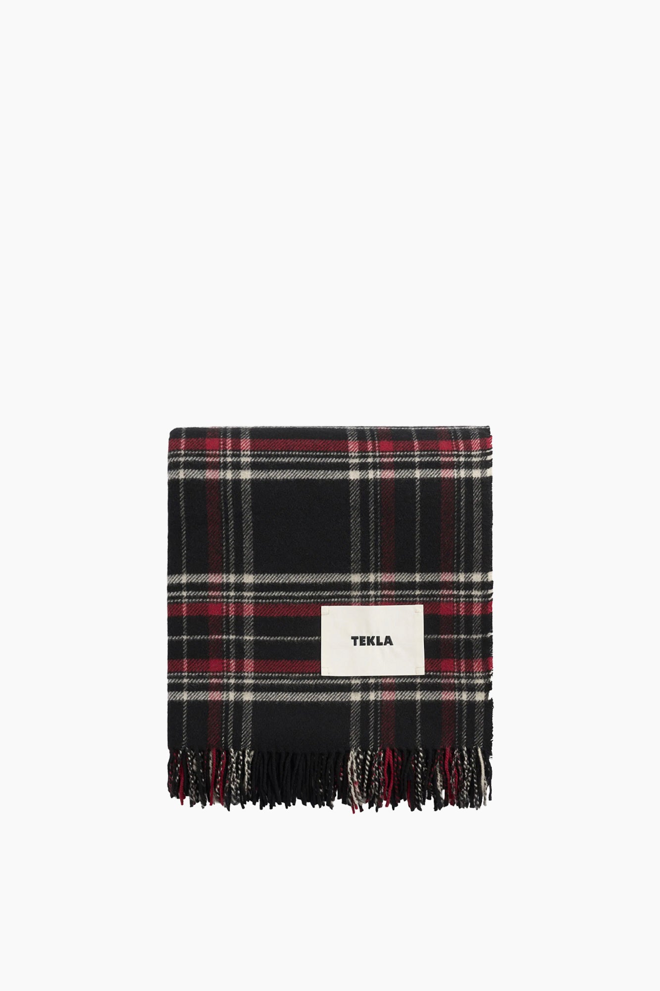 Fringed Plaid Lambswool Blankets