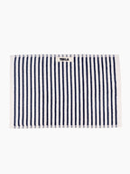 Organic Cotton Striped Towels & Bath Mat | Sailor