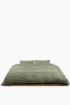 Organic Cotton Percale Bedding | Olive Green