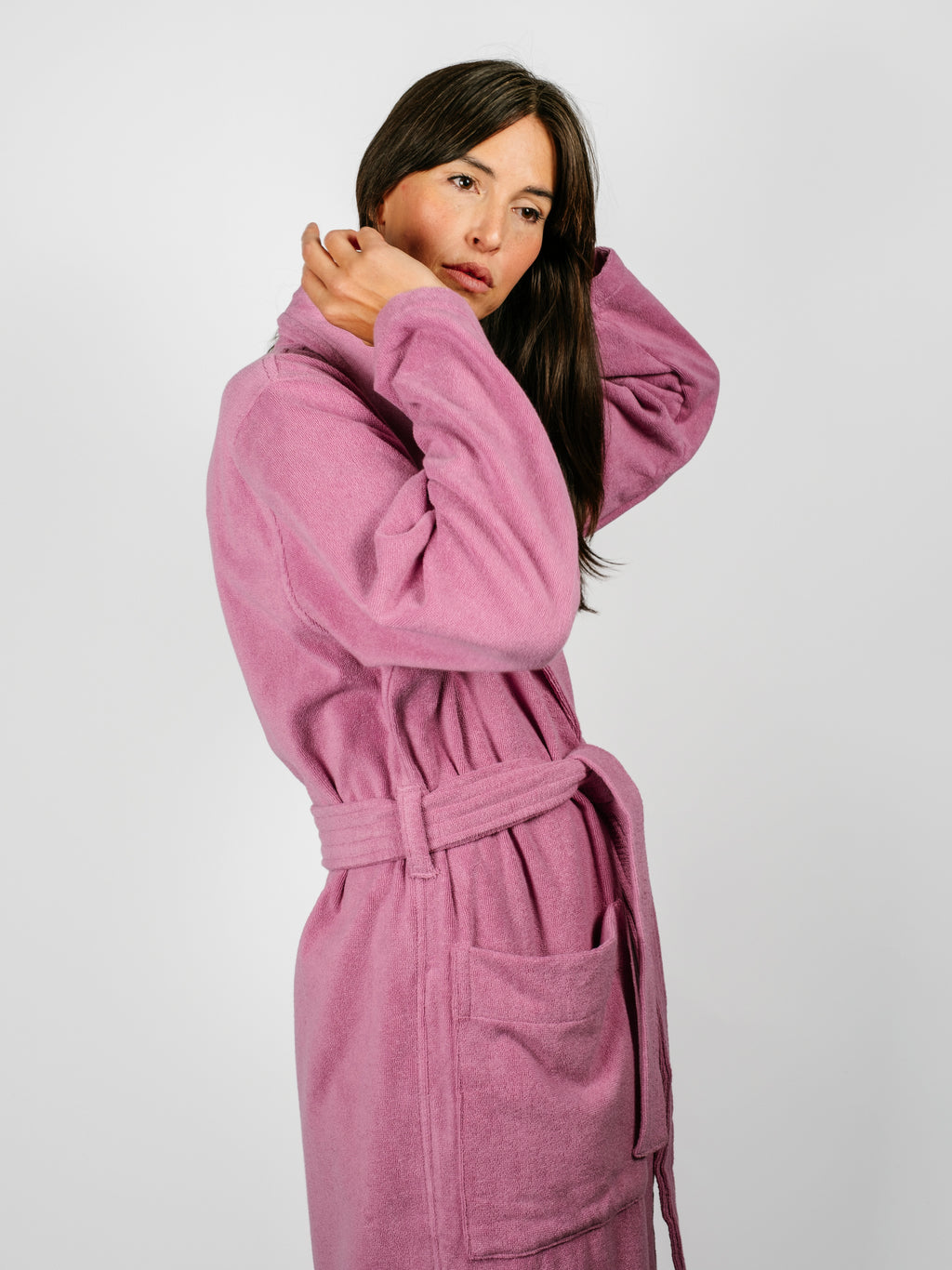 Organic Cotton Bathrobe | Magenta