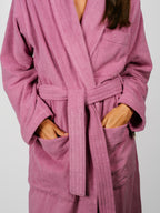 Organic Cotton Bathrobe | Magenta
