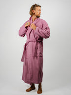 Organic Cotton Bathrobe | Magenta