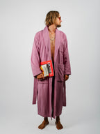 Organic Cotton Bathrobe | Magenta