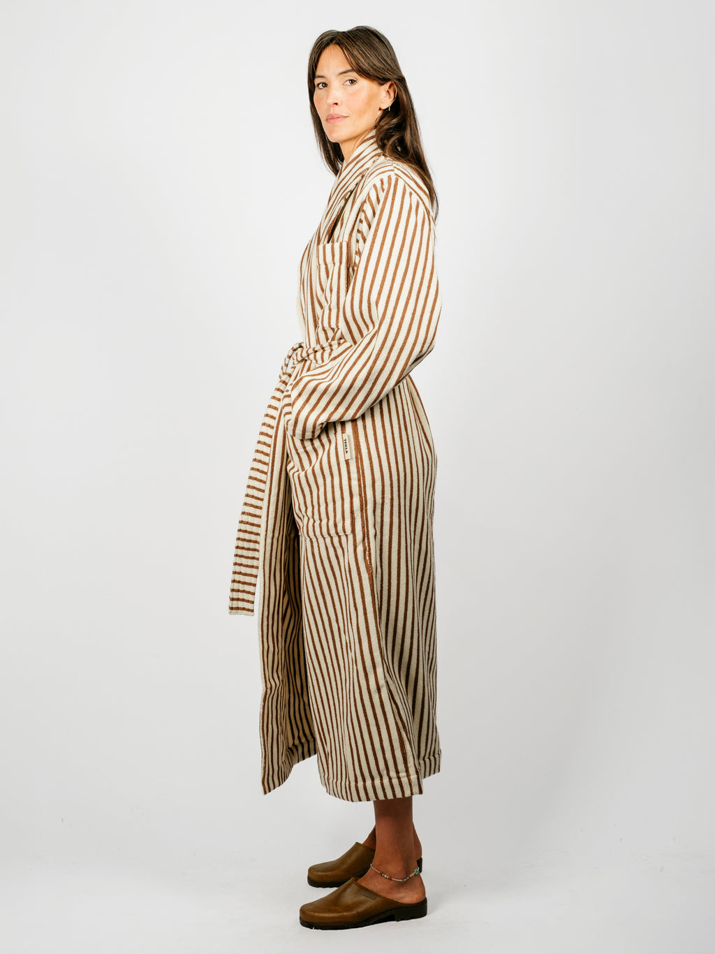 Organic Cotton Striped Bathrobe | Kodiak