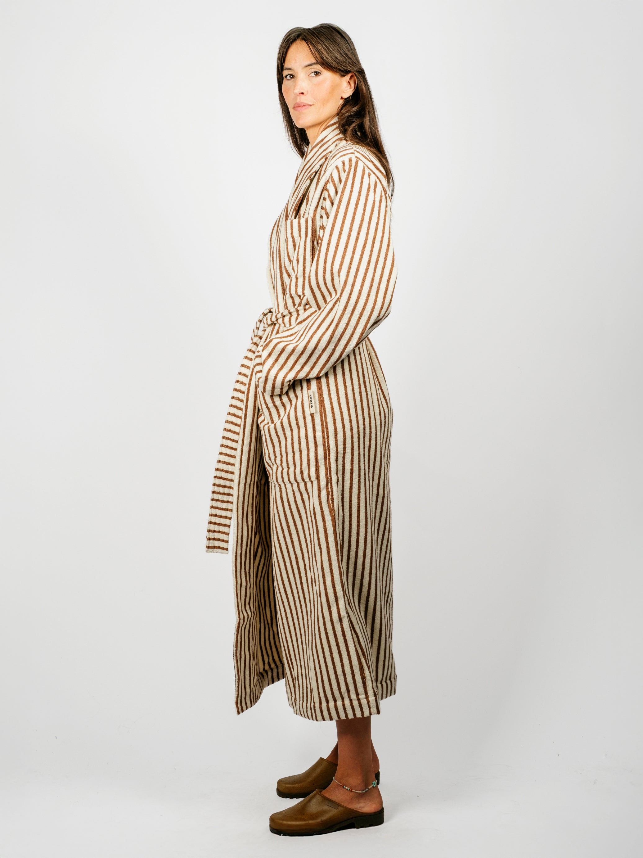 Organic Cotton Striped Bathrobe | Kodiak