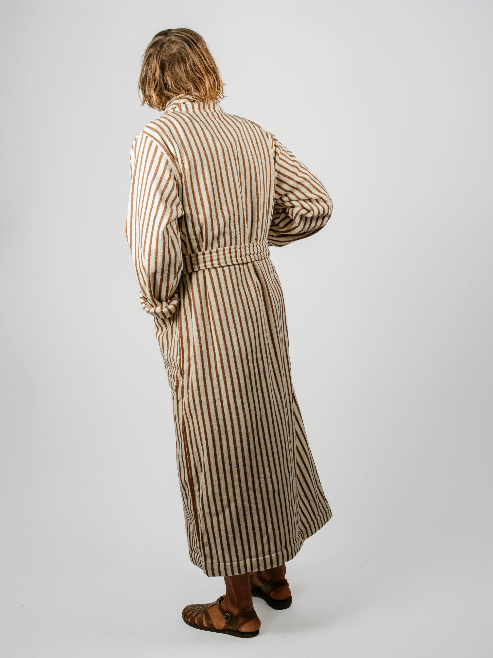 Organic Cotton Striped Bathrobe | Kodiak