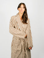 Organic Cotton Striped Bathrobe | Kodiak