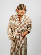 Organic Cotton Striped Bathrobe | Kodiak