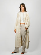 Organic Poplin Striped Sleepwear Pant | Hopper