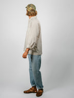 Organic Poplin Striped Sleepwear Long Sleeve Top| Hopper