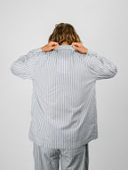 Organic Poplin Striped Sleepwear Long Sleeve Top | Skagen