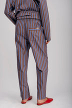 Organic Poplin Striped Sleepwear Pant